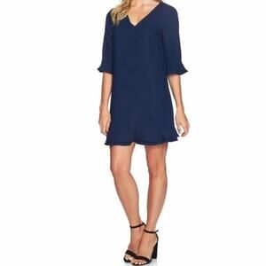 Bell-Sleeved Shift Dress
